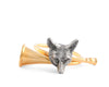 Vagabond Fox Golden Hunt Horn NAPKIN