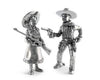 PEWTER COWPOKE COUPLE SALT & PEPPER SET - Saratoga Saddlery & International Boutiques