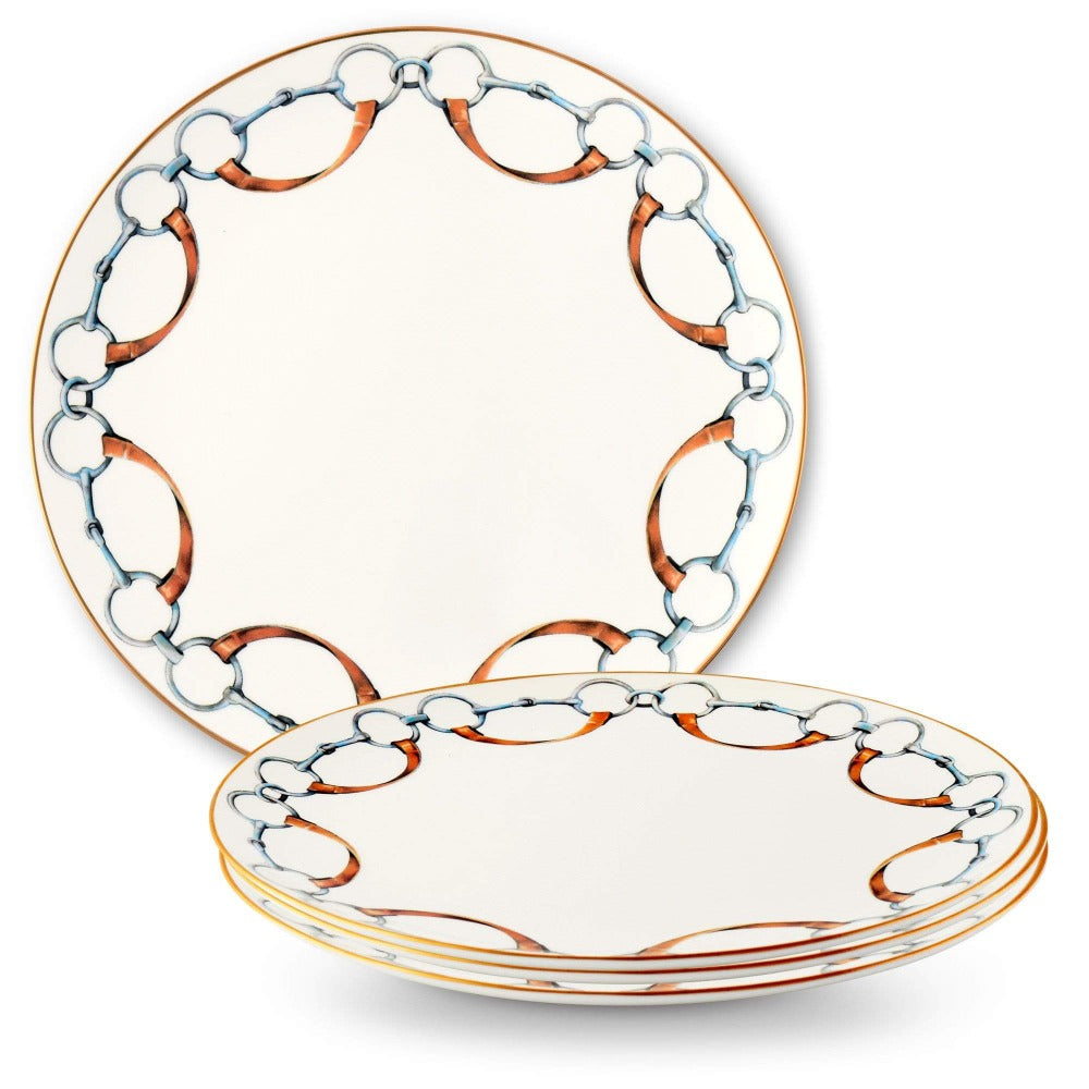 Wellington Bit Bone China Round Charger Plate 12" E338BG-1 - Saratoga Saddlery & International Boutiques